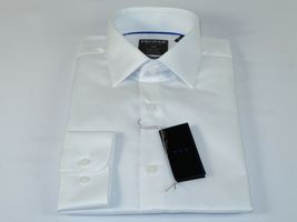 Men's Shirt Christopher Lena PROPER 100% Cotton Wrinkle Free p720ttsr white Slim image 3
