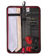 Travel Essentials Travel Tie Case, Black (18&quot; X 6&quot;) Cuff Link/Tie Clips ... - $24.49