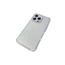 Anymob iPhone Silver Gradient Rainbow Clear Phone Case Shiny Glitter Transparent - £22.76 GBP