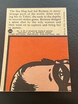 Batman Robin Joker Card 1966 Periodical Topps DC Comics 14A Danger Depths Sharks - £15.51 GBP