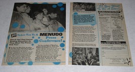 Menudo 16 Magazine Photo Article Clipping Vintage November 1987 Ricky Ma... - £9.43 GBP