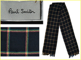 Paul Smith Men&#39;s Scarf 100% Wool *Here With Discount* PS41 T0P - £85.81 GBP
