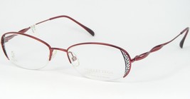 Vuillet Vega Prestige 784 47 Burgundy /BLACK Eyeglasses Glasses 50-18-135 France - £171.26 GBP