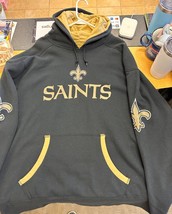 NEW ORLEANS SAINTS SWEATSHIRT HOODIE NEW NFL HOODY LICENSED NFL APPAREL - £45.55 GBP