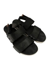 SOREL Womens Shoes TORPEDA Sandal Black Sahara Leather Ankle Strap Sz 7.5 - £21.88 GBP