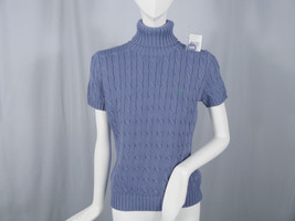 NEW Polo Ralph Lauren Sleeveless Turtleneck Sweater! L Cable Knit - £47.84 GBP