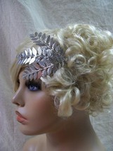 Silver Laurel Leaf Spray Bunch Headband Adam Eve Roman Greek God Grecian... - $253.76 MXN