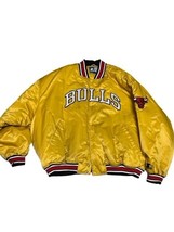Chicago Bulls Jacket Yellow Gold 5XL Starter Michael Jordan RARE COLOR Coat Vtg - £1,946.90 GBP