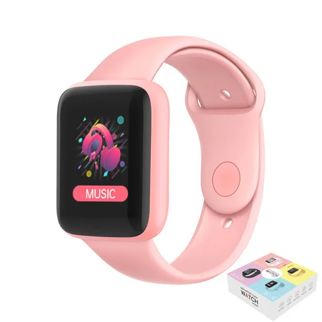 Smart Watch Kids Bluetooth Fitness Tracker Macaron Smartwatch for Men Women Bloo - £12.26 GBP
