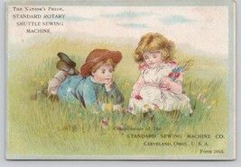 Victorian Trade Card Standard Rotary Sewing Machine Cleveland Ohio - $9.51