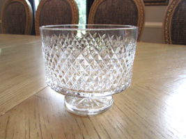 Waterford Crystal Alana Pedestal Candy Dish Diamond Point 5&quot;W - $98.01