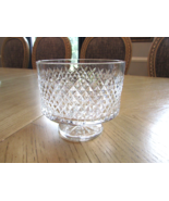 Waterford Crystal Alana Pedestal Candy Dish Diamond Point 5&quot;W - £77.07 GBP