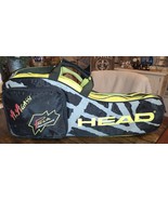 HEAD Andre Agassi Radical Performance Multi Tennis Racquet Bag Black Yellow - $931.81 MXN
