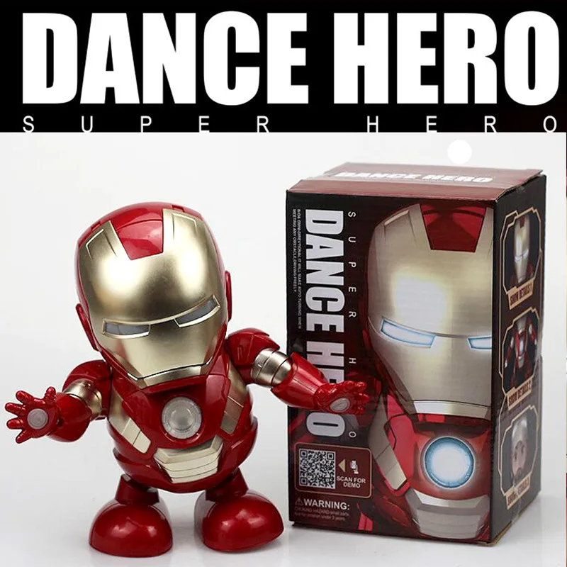 Play Kawaii dancing music cartoon character Avengers Iron Man robot Tony Stark I - £23.17 GBP