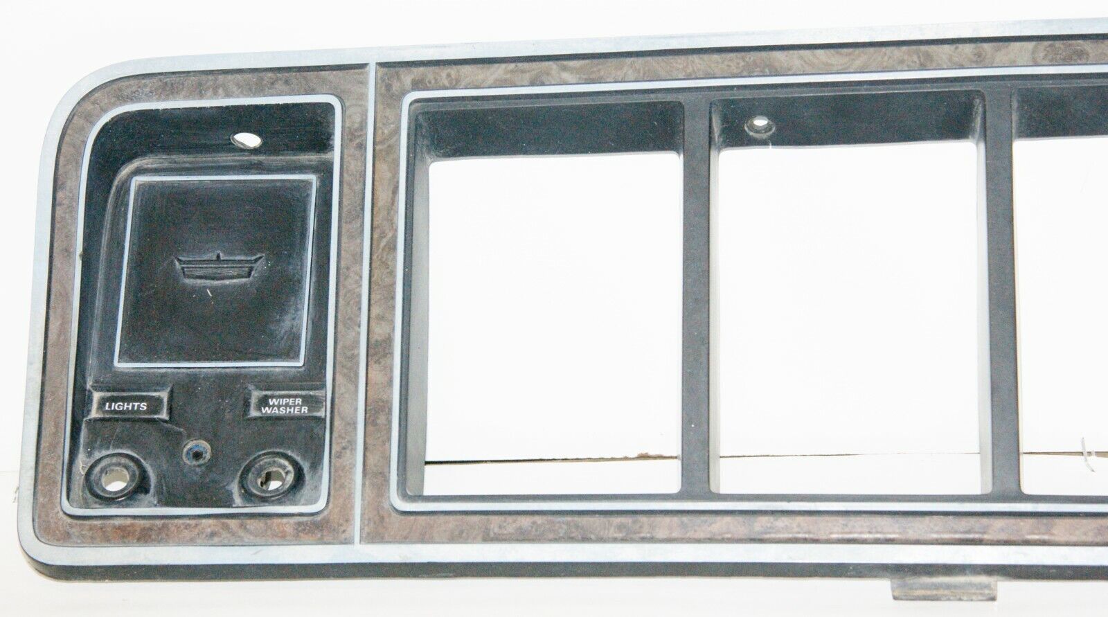 Primary image for 73-79 Ford F150 F250 F350 Bronco Guage Cluster Bezel Woodgrain OEM 353