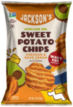 Jackson&#39;s Cheddar &amp; Sour Cream Wavy Cut Sweet Potato Chips with Avocado Oil - $30.64+