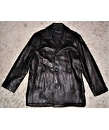 Dockers Premium Men&#39;s Black New Zealand Lamb Leather Jacket Size L Soft ... - £70.94 GBP