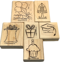 Stampin Up! Wooden Rubber Stamp Birthday Christmas Graduation Celebrate Present - £14.64 GBP