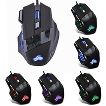 Trendy Ergonomic USB Wired LED Optical 7 Button Gaming Mouse- 5500DPI, PC Laptop - £12.67 GBP