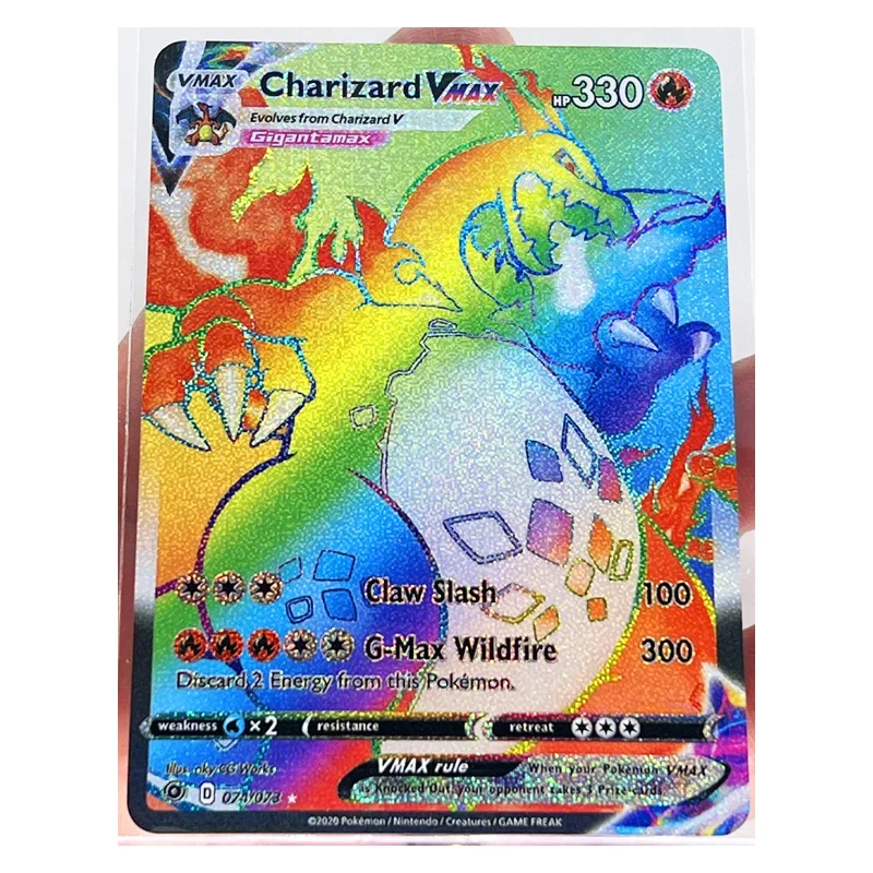 Pokemon Vmax Charizard Paper Card DIY Toys Hobbies Hobby Collectibles Game - £8.60 GBP