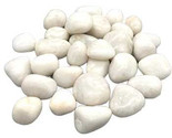 1 Lb Agate, White Tumbled Stones - $39.59