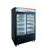 ATOSA MCF8727GR 2 TWO SLIDING GLASS DOOR REFRIGERATOR BLACK 54&quot; Free Lif... - $3,228.00