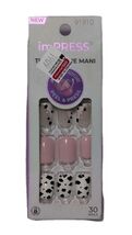KISS imPRESS No Glue Mani Press On Nails &quot;One Chance&quot; Cow Print Rodeo FAIR - $163.14 MXN