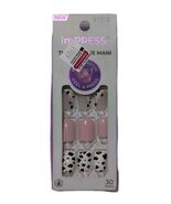 KISS imPRESS No Glue Mani Press On Nails &quot;One Chance&quot; Cow Print Rodeo FAIR - $163.14 MXN