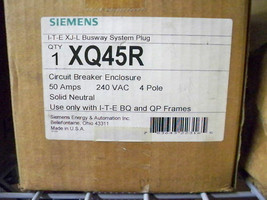 Siemens XQ45R 50A 3ph 4W 240V ITE XJ-L Busway System Bus Plug Enclosure Only New - $300.00