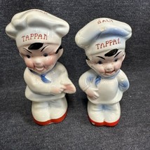 Vintage 1950s Tappan Advertising Chefs Salt &amp; Pepper S&amp;P Shaker Set Mcm Japan - £11.93 GBP