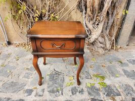 Antique cabinet, end table in French style, Louis XVI design, antique ca... - $320.00