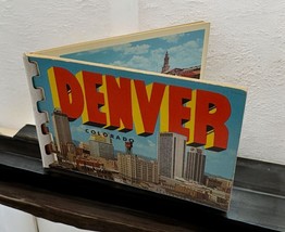 Vintage Denver Colorado Souvenir Mini Photo Book 11 Kodachrome Repros - $7.89