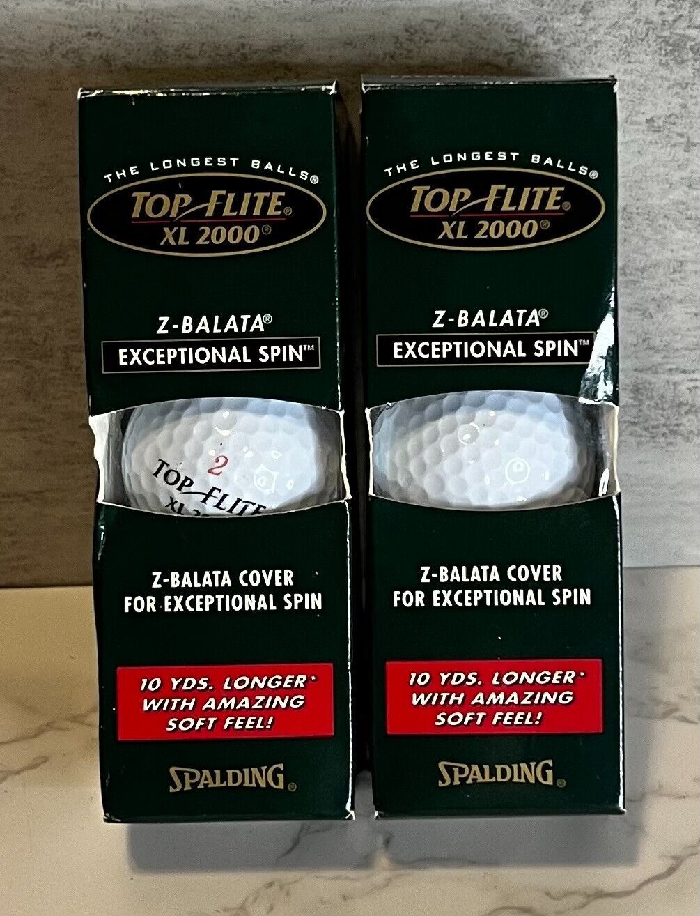 Top Flight XL 2000 Golf Balls Extra Long Spalding 2 Packs Of 3 Golf Balls  A5 - $9.27
