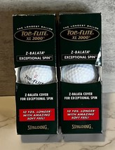 Top Flight XL 2000 Golf Balls Extra Long Spalding 2 Packs Of 3 Golf Ball... - £7.41 GBP