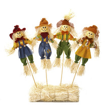 Darice Fall Floral Large Scarecrow Picks 6 x 18 inches Assorted Styles - £13.44 GBP