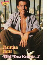Christian Slater Wil Smith teen magazine pinup clipping 1990&#39;s Fresh Pri... - $3.50