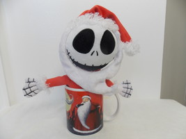 Disney Nightmare Before Christmas Santa Claus Coffee Mug w/plush Jack Doll  - £19.14 GBP