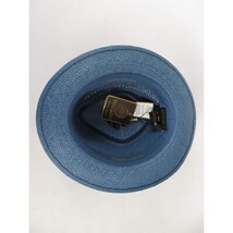 Men's Bruno Capelo Genuine Straw Hat Fedora Geneva Panama GA628 Denim Blue image 6