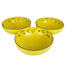 [3] MIKASA Fashion Plate Tribal CP002 Congo Pattern Yellow Black Cereal Bowls - $84.15