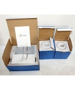 Evoevery Motion Sensor Step Wall Lights ~ White ~ 2 Round 1 Rectangle Ne... - $49.99