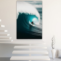 Surf Canvas Painting Wall Art Posters Landscape Canvas Print Picture - £10.73 GBP+