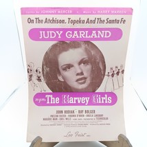 Vintage Sheet Music Judy Garland &quot;On The Atchison Topeka And The Santa Fe&quot; - $14.52