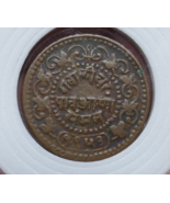 India Gwalior 1953 Madho Rao 1/4 Anna Copper Coin - $9.79