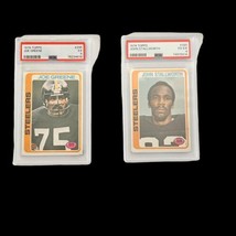 1978 Steelers Topps #295 Joe Greene &amp; #320 Stallworth Both Psa Graded Slabbed - $57.00