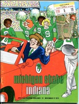 Michigan State vs Indiana NCAA Football Game Program 11/17/1973-Spartans - £51.02 GBP