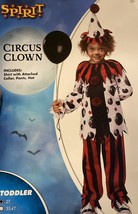 Spirit Halloween Circus Clown Costume Toddler 2T NWT - $530.45 MXN