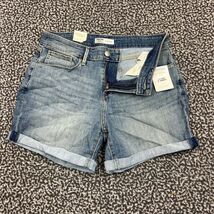 Levi Strauss Signature Shorts Women 10/W30 Blue Denim Jeans Mid Rise Fad... - $345.09 MXN