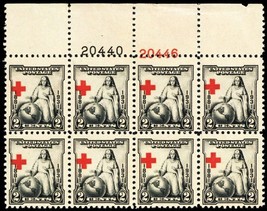702, PB/8 Red Cross Issue With Cross Shifted Way To The Left - Stuart Katz - $125.00