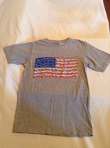 July 4th Size XS Batman shirt DC Comics t shirt flag patriotic bats gray... - £7.06 GBP