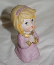 Vintage Homco Praying Girl Figurine 5211 Home Interior &amp; Gifts - £4.79 GBP